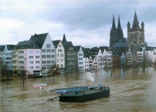 Bild Hochwasser - 24.12.1993 / 10.63m